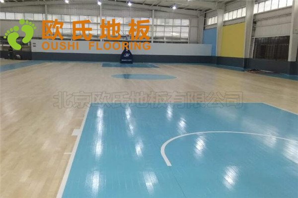杭州富陽區23籃球館木地板項目